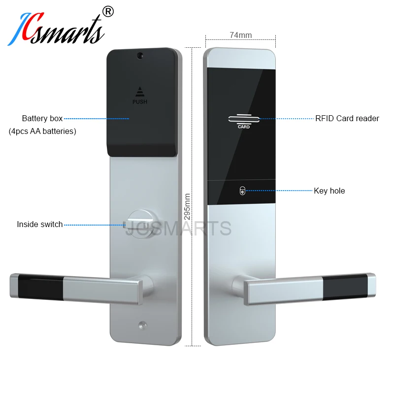 Imagem -03 - Wireless Hotel Card Reader Door Lock Trava de Segurança com Software