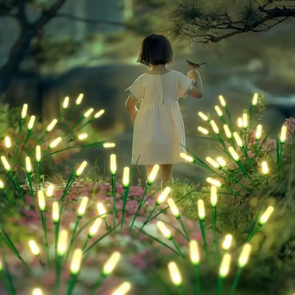 

Warm Light Solar Garden Lights Energy Saving Waterproof Design LED Solar Swaying Lights Auto-On System Intelligent Control