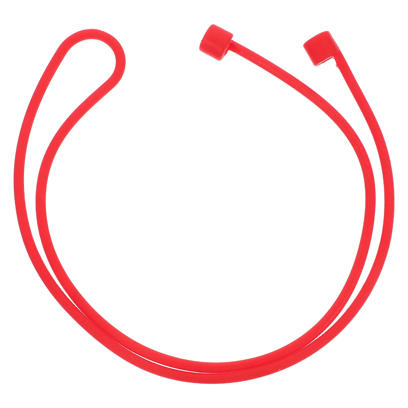 Detachable Silicone Earbud Lanyard Anti-Loss Strap for Earphones Portable Sport Travel Use Vibrant Color Flexible Rope
