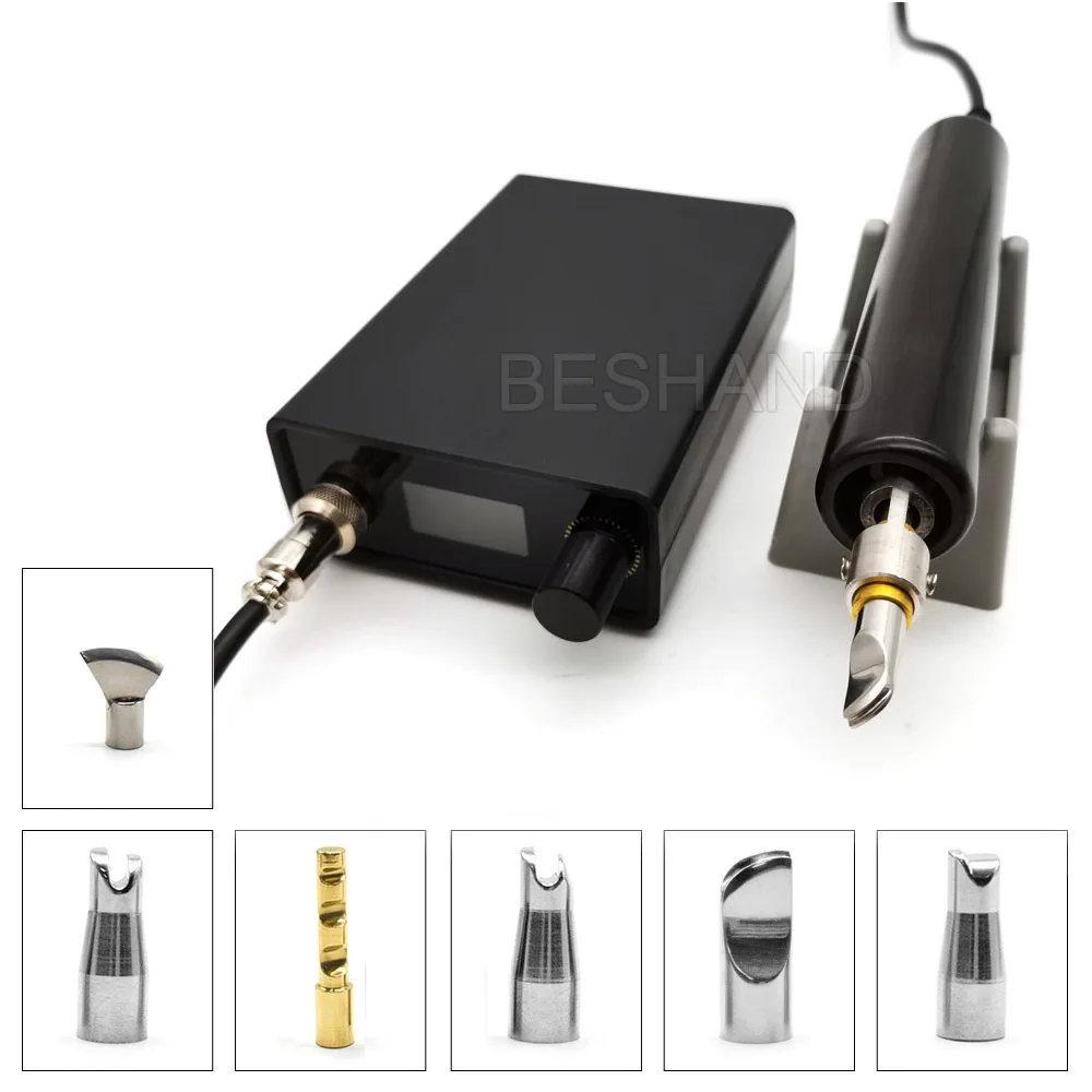 Leather Edging and Creasing Machine Electric Creaser Linear Tool Iron Tips Optional for Hot Process Grooving Edge Sealing Work