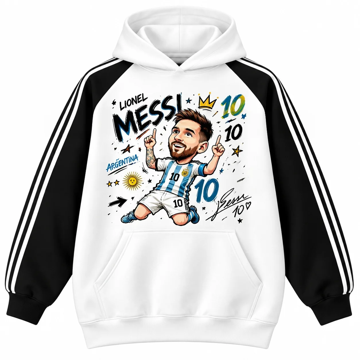 2026 New Family Matching Fashionable Casual Hooded Pullover 3D Printed Football Sports Shirt Unisex Warm Top