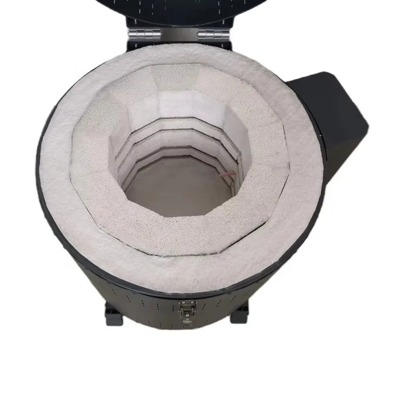 High Quality Test Heating Furnace Round Ceramic Kiln Electric Furnace Energy Saving Ceramic Furnace for Pottery