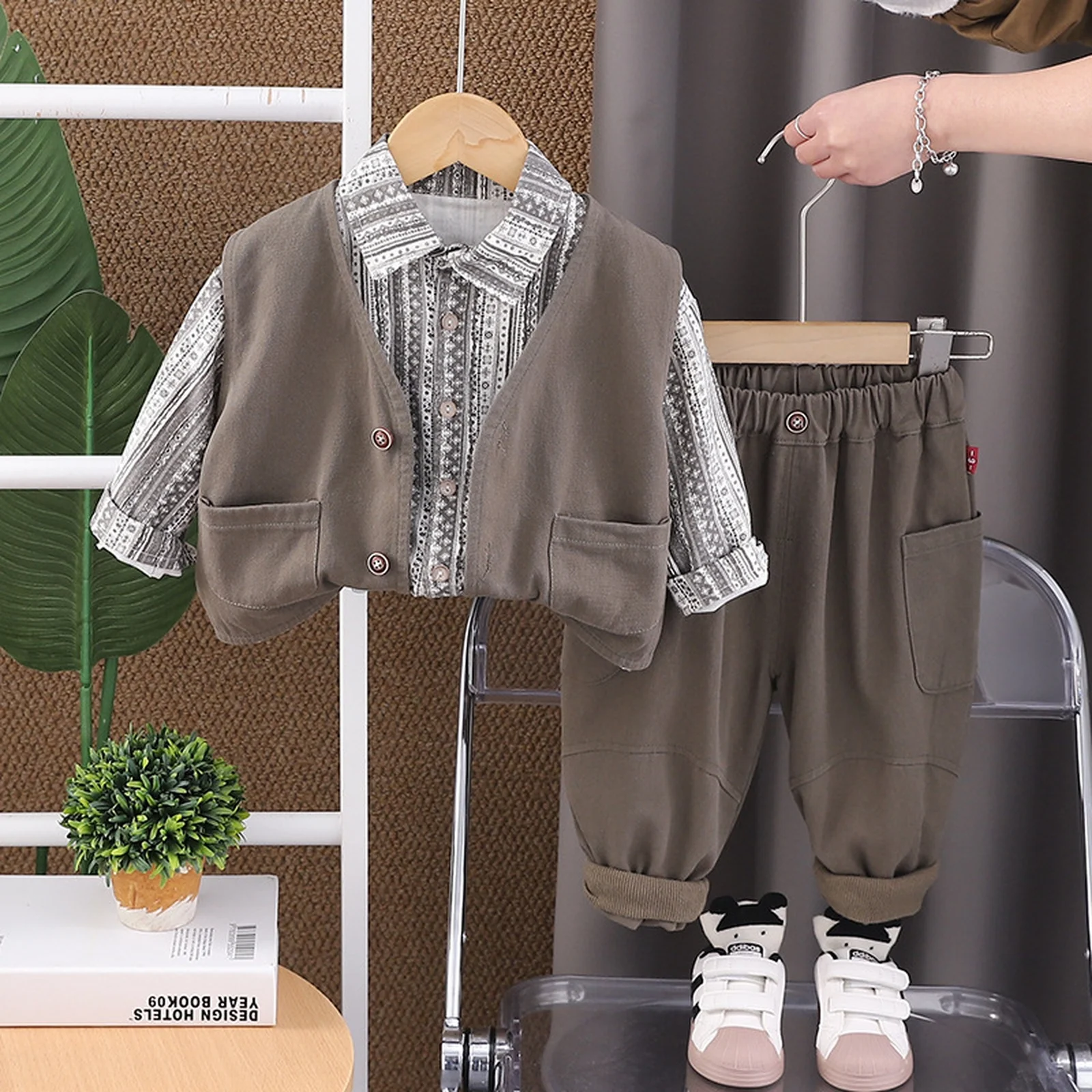 

New Autumn Winter Baby Warm Coat Clothes Suit Kids Casual Long Sleeve Set Comfortable Jacket Daily Wear Kids Boutique Clothes