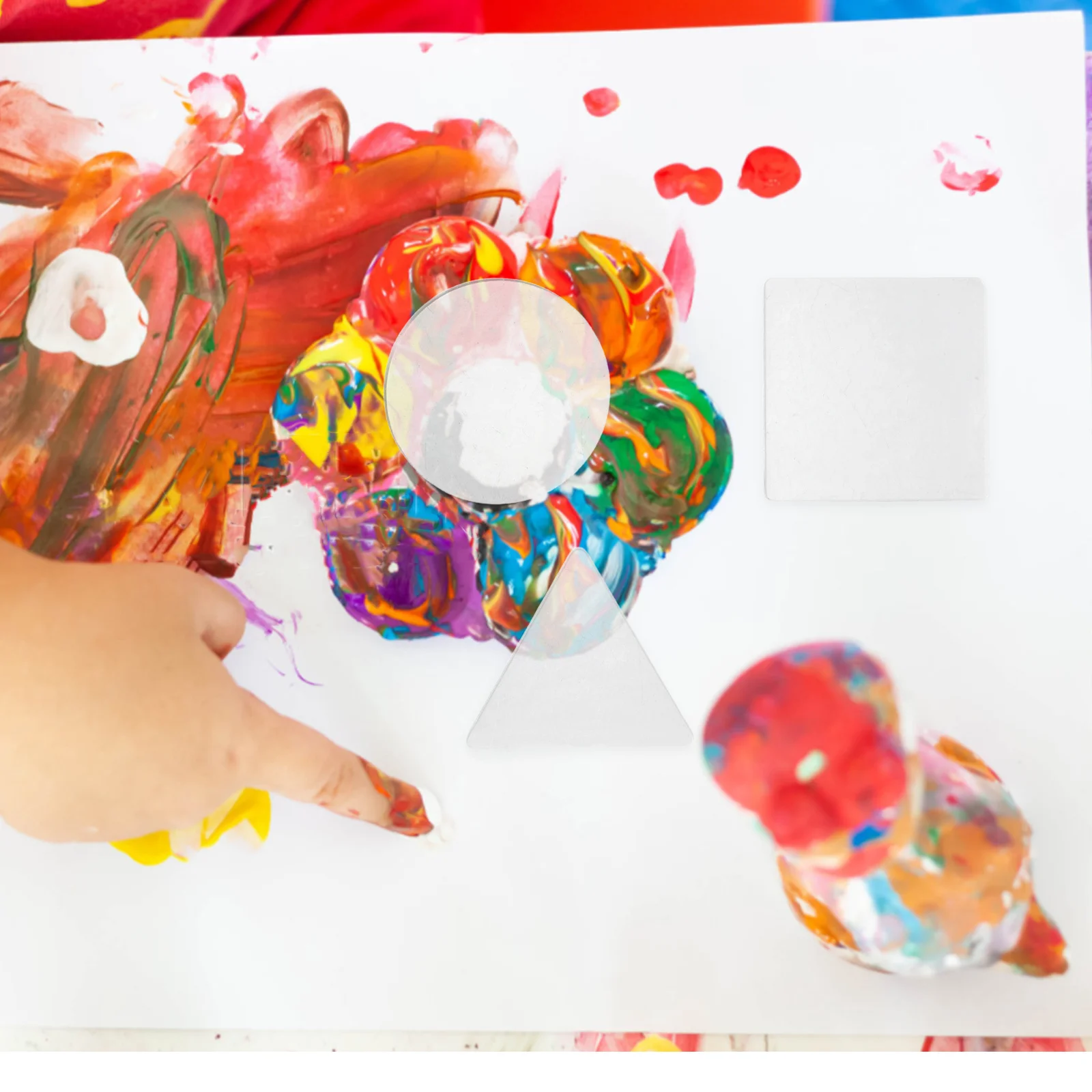 

3pcs Gel Printing Plate Reusable Soft Clear Art Transfer Tool For Kids Diy Monoprinting Craft Scrapbooking Supplies Gel Press