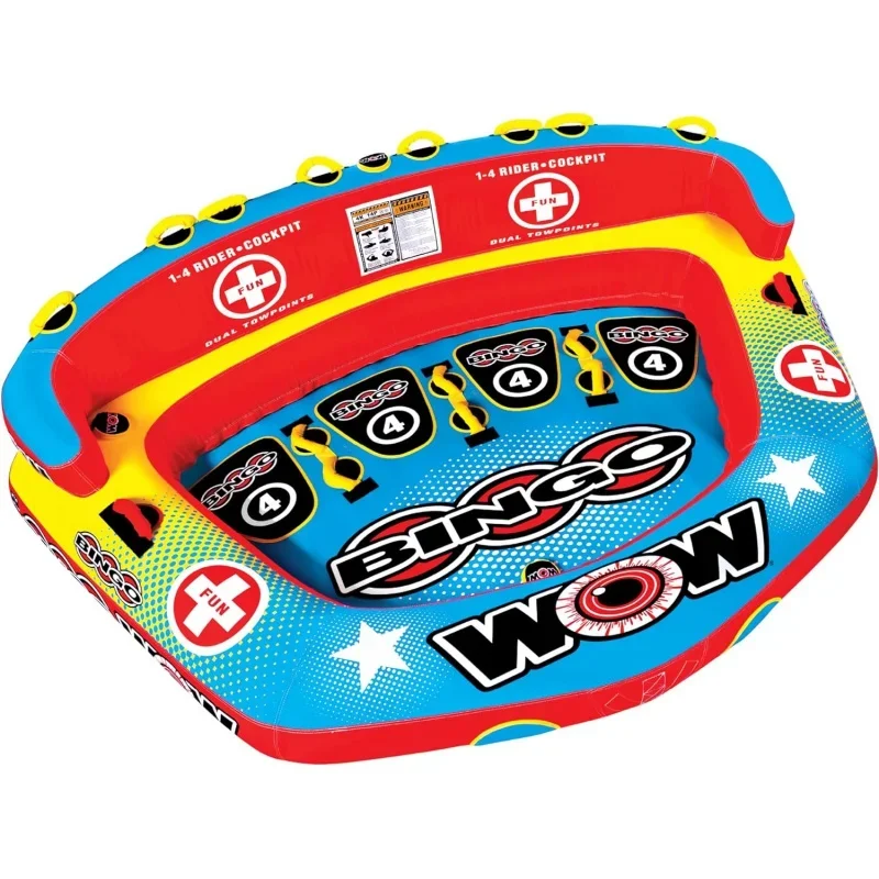 World of Watersports Bingo Cockpit Inflatable Towable Cockpit Tube for Boating