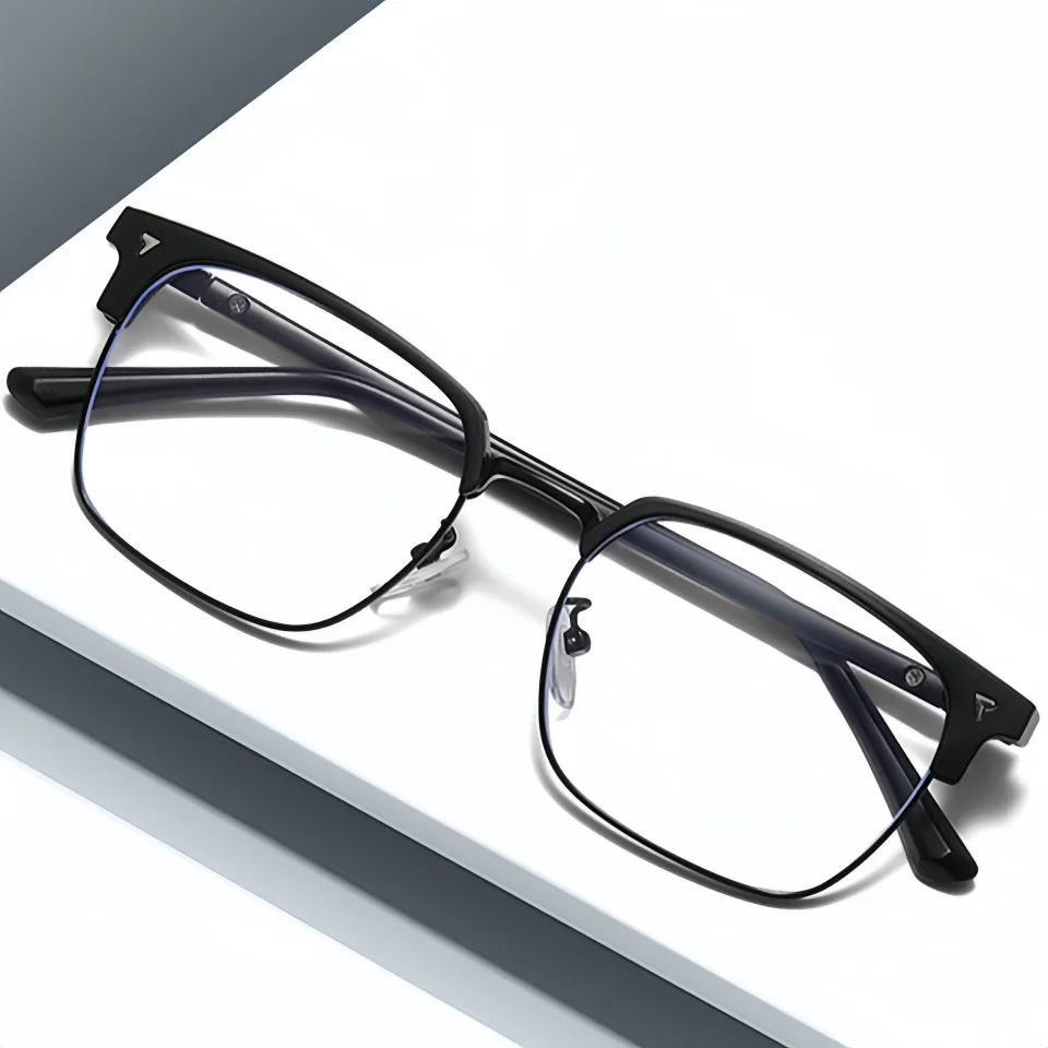 

Классические офисные и деловые унисекс-очки для чтения и работы за компьютером, легкие и прочные, с квадратными линзами, с возможностью установки диоптрийных линз для коррекции близорукости.