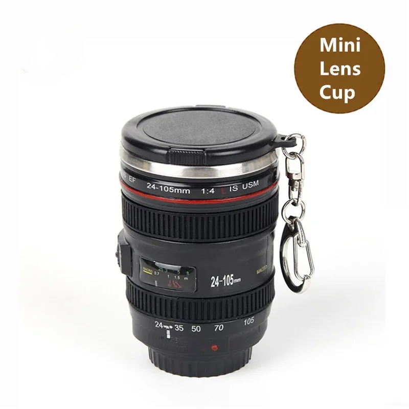 50ml Camera Lens Cups Mugs ABS+Stainless Steel Emulation Camera Thermos Cup Water Bottle Whisky Wine Cups For Outdoor Camping