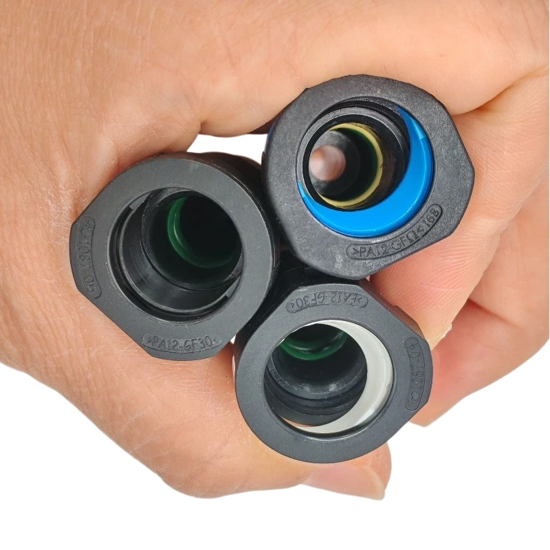 9.89 ID6 9.89mm fuel line quick connector plastic female connector for car for petrol and diesel straight with o lock 2pcs a lot