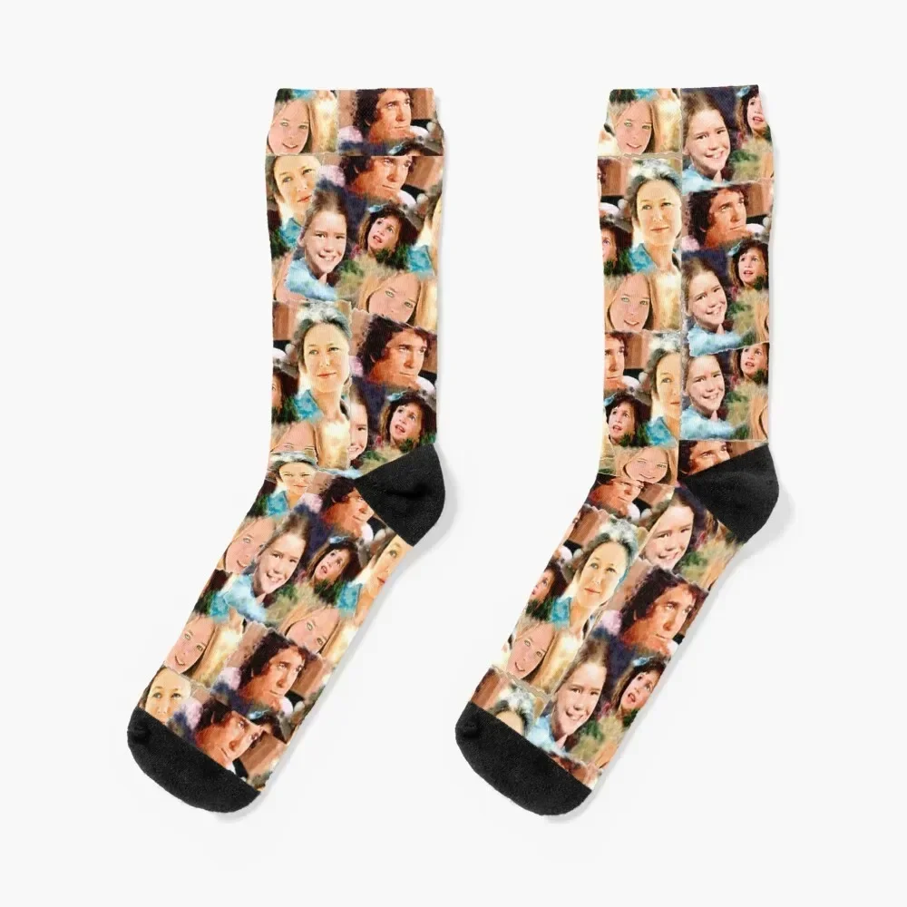 

Ingalls Family Collage Spread Socks christmass gift funny gift soccer anti-slip Socks Man Women's