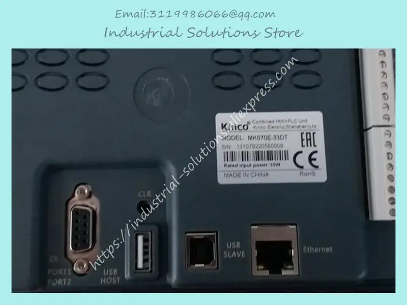 Imagem -02 - Painel do Tela Táctil de Hmi Mk070e33dt Tft C.c. 24v Porta Ethernet ai ao Host Programa do Usb Novo