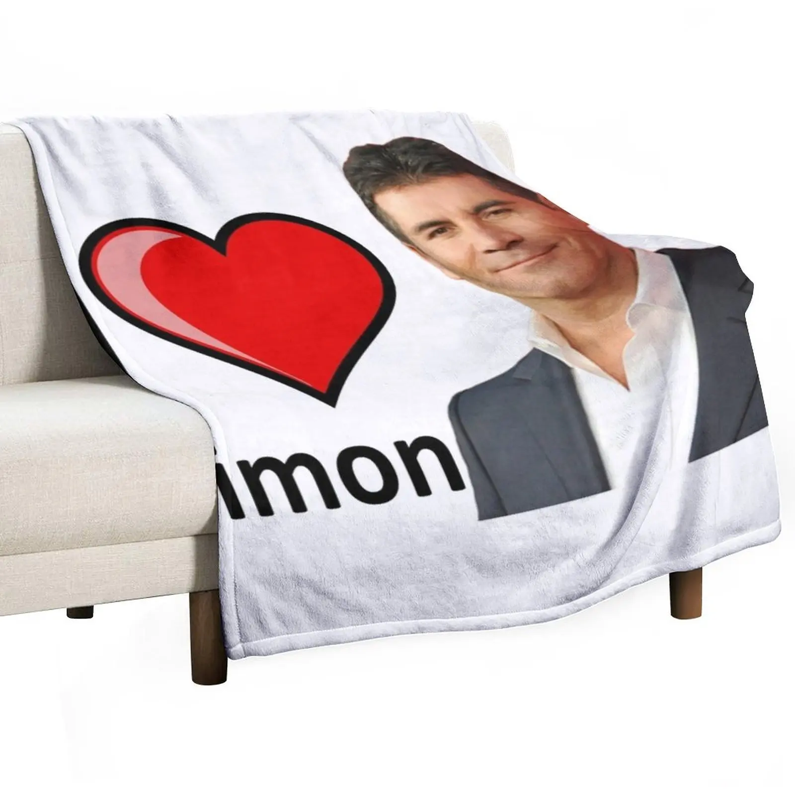 

I Love Simon Cowell Throw Blanket warm for winter Personalized Gift Designers Blankets