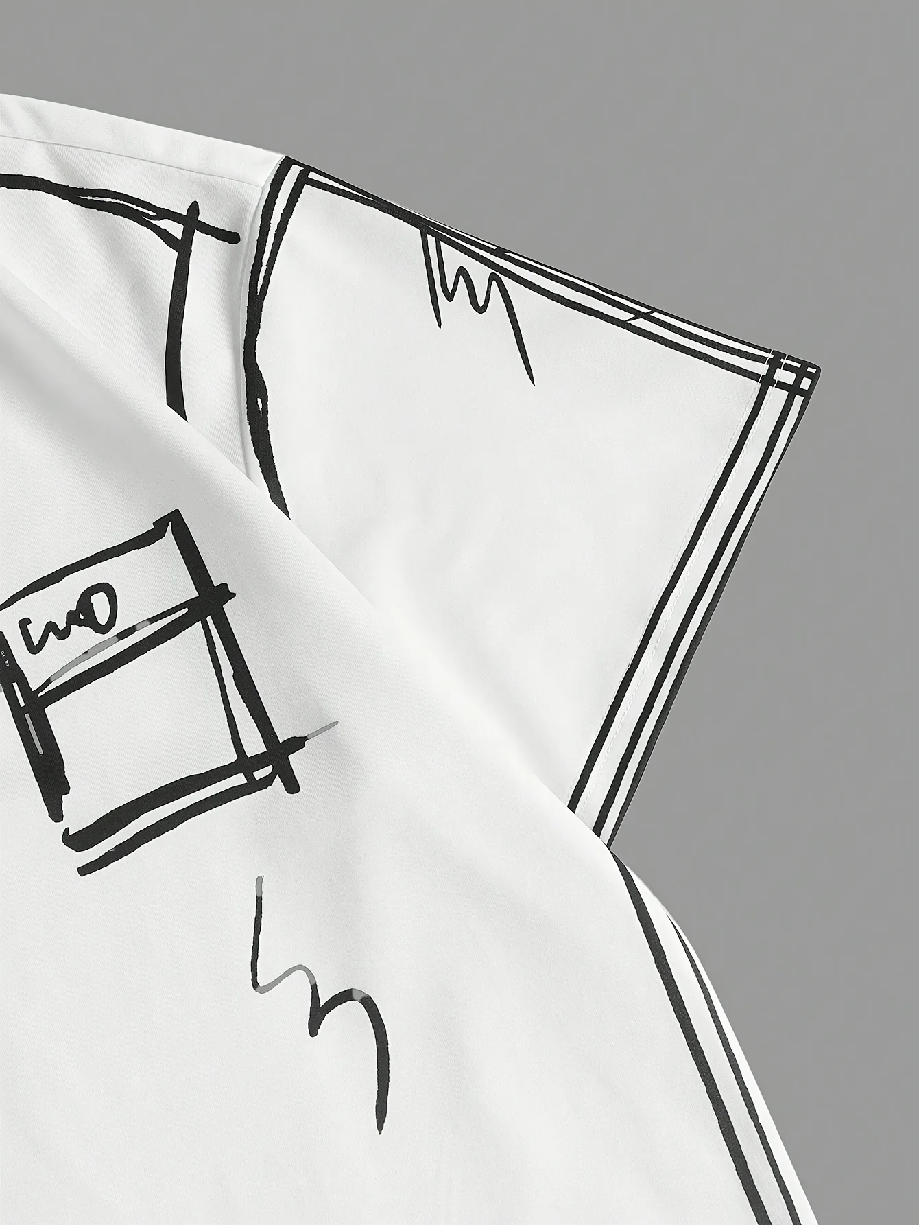 Trendiges, kurzärmeliges T-Shirt mit Rundhalsausschnitt für Herren, geeignet für alle Jahreszeiten, lässig und bequem. – Detail 3