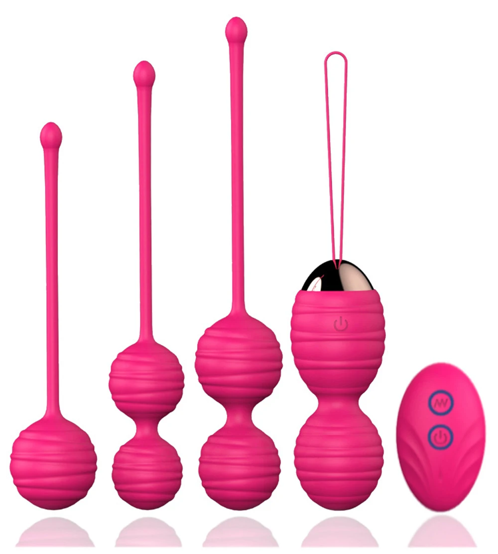 Remote Control Vibrating Kegel Balls 12 Modes Waterproof Pelvic Floor Exerciser USB Rechargeable Silent Ben Wa Balls for Women
