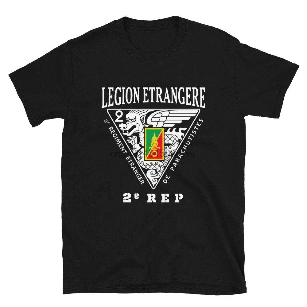 100% Cotton O-Neck Short Sleeve Casual Size S-5XL Round Neck Legion Etrangere French Foreign Legion 2 REP Paratroopers T-Shirt