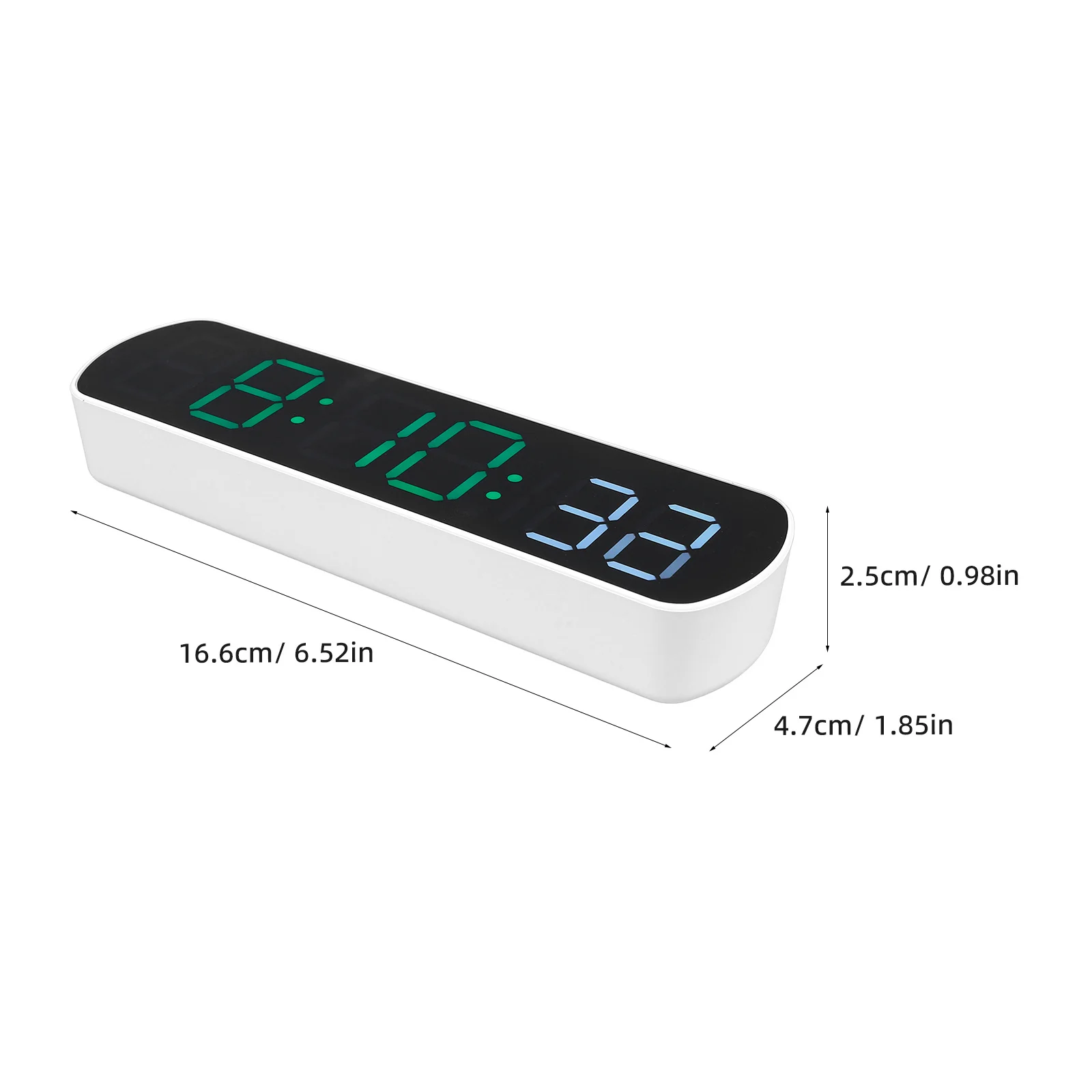 

Digital Alarm Clock with Large Display LED Timepiece for Bedroom Office Kitchen Compact Table Clock Easy Setup for Elderly