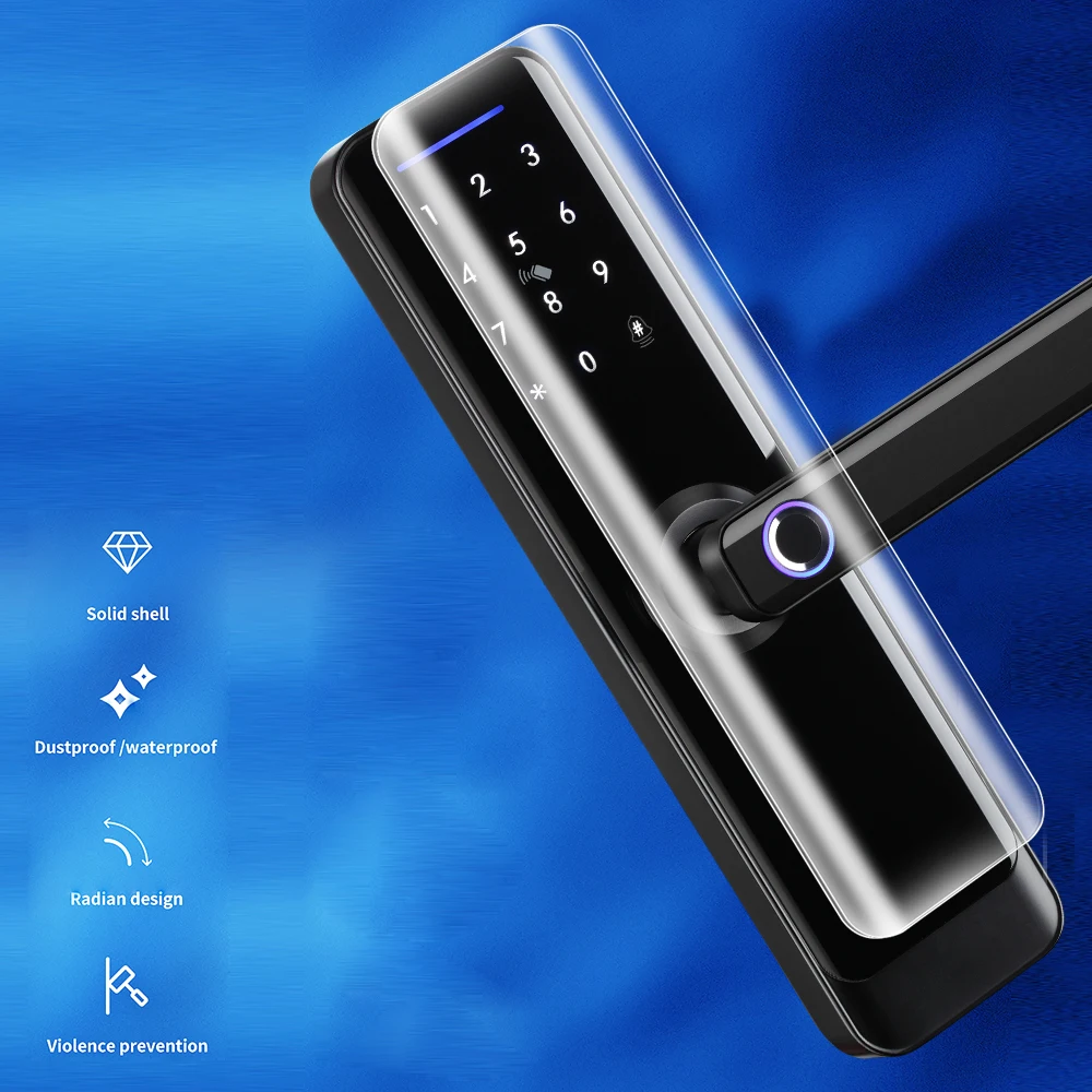 Imagem -06 - Smart Keyless Entry Door Lock com Alça para Porta da Frente App Control em 1