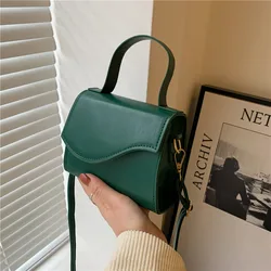 2024 New Women's Leather Texture Daily Commuter Yankee Popular Trend Korean Fashion Crossbody Simple Shoulder Handbag Purse Bags