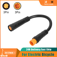 Electric Bicycle Butt Plug Male to Male/Female to Male Extension Wire Waterproof for Ebike E-Bike Display Thumb Throttle Cables