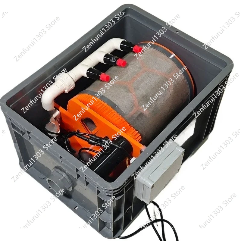 Automatic small turnover box 10000 flow conversion micro filter fish tank filter automatic backwashing sewage