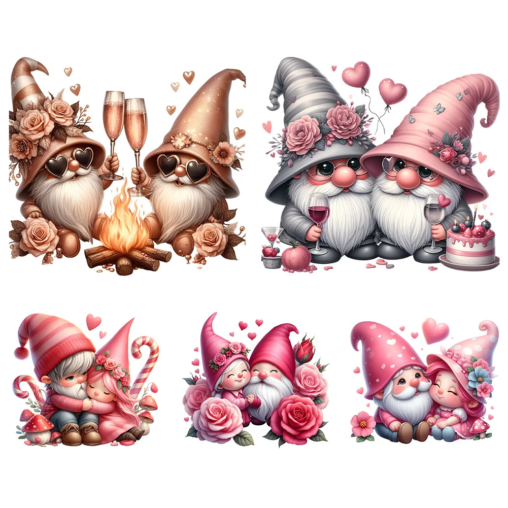 

45*45cm Full Embroidery Eco-cotton Thread 11CT Printed Gnome Couple Cross Stitch Kit New Arrival 2024 DIY Art Home Decoration