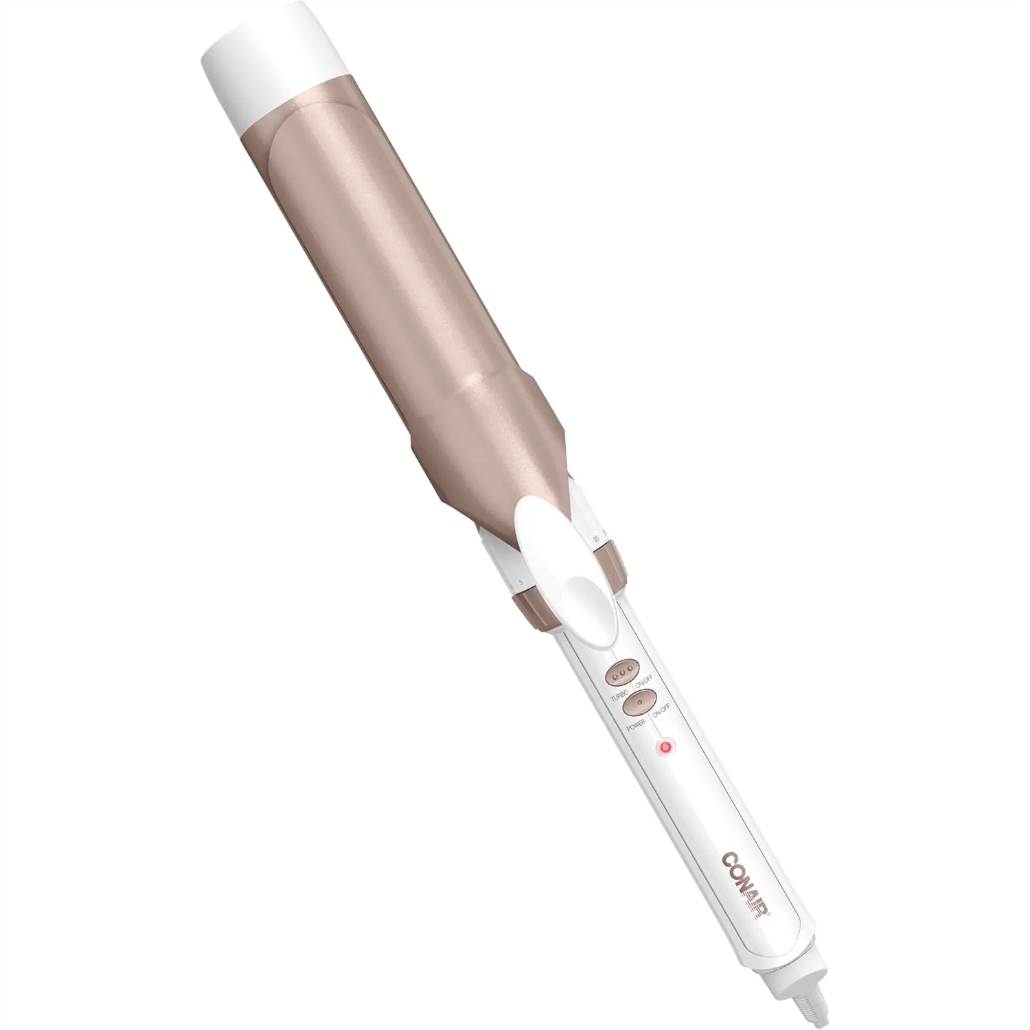 

Double Ceramic 1.5-Inch Curling Iron for Soft Waves & Curls, 30 Heat Settings, Auto Off, Dual Voltage, Hair Curler for Medium &