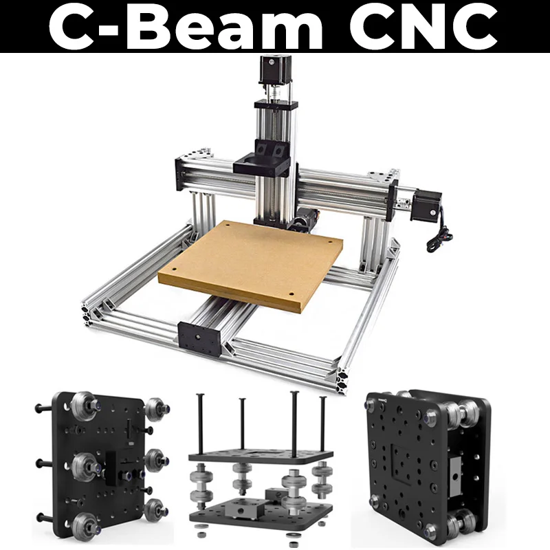 Openbuilds C-Beam 3-Axis CNC Machine Kit Desktop DIY Mechanical Engraver CNC Frame for Wood Metal Acrylic Plastic PCB Milling