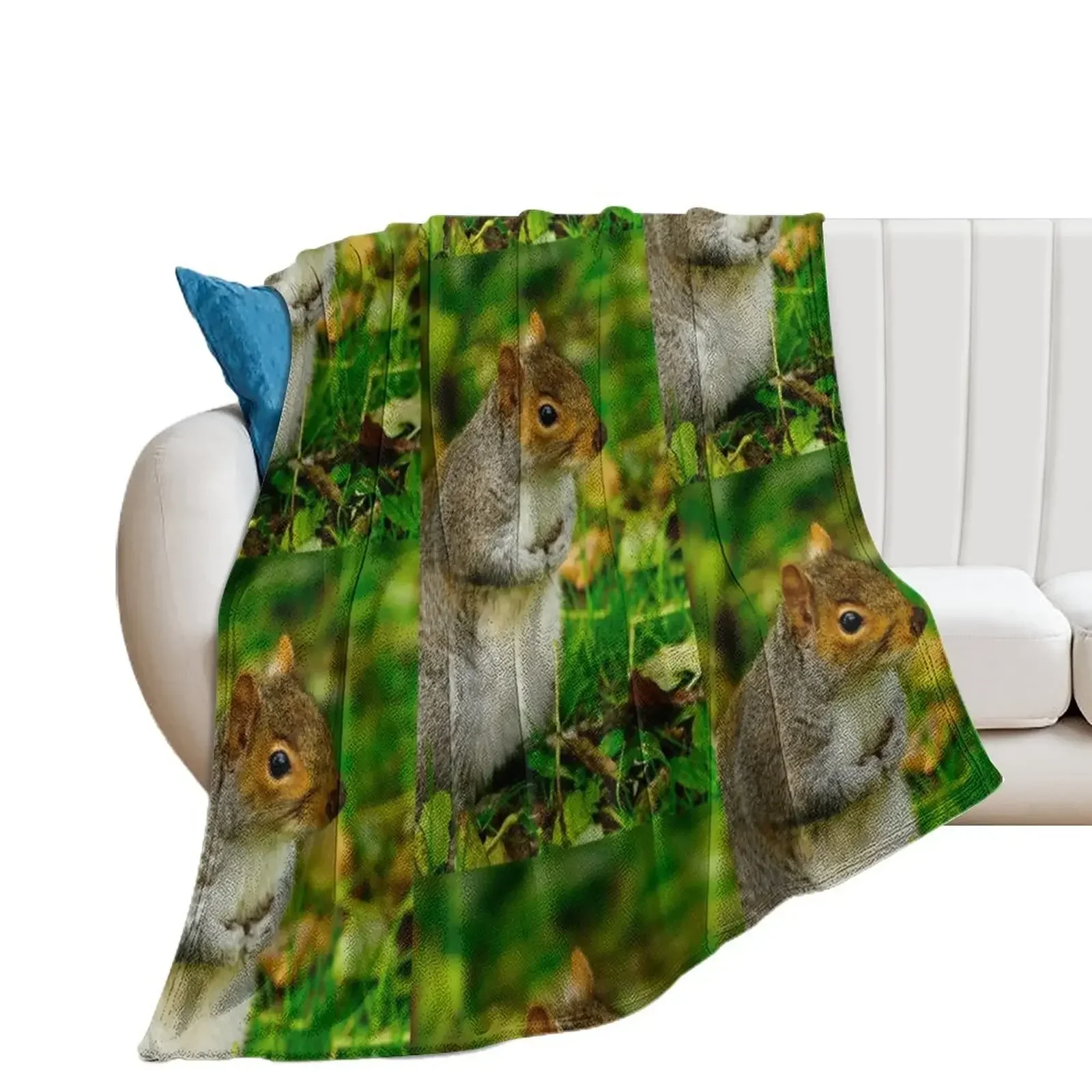 Grey Squirrel Throw Blanket christmas decoration Beautifuls Summer Sofa Throw Blankets