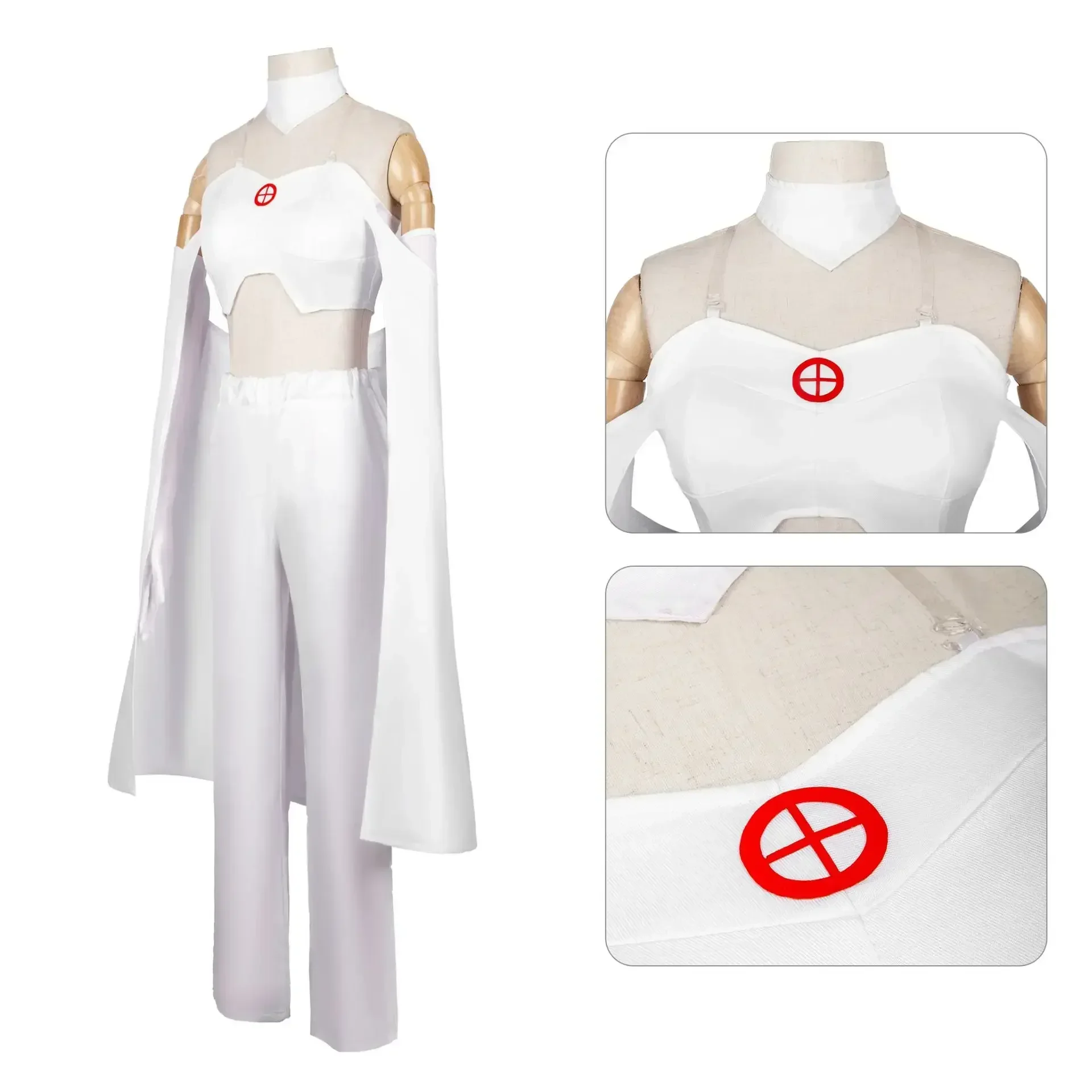 Uniforme X-Men: Apocalypse, Roupa de Animação Bidimensional Feminina, Igual ao do Filme e Televisão, Cosplay Cinza Qin