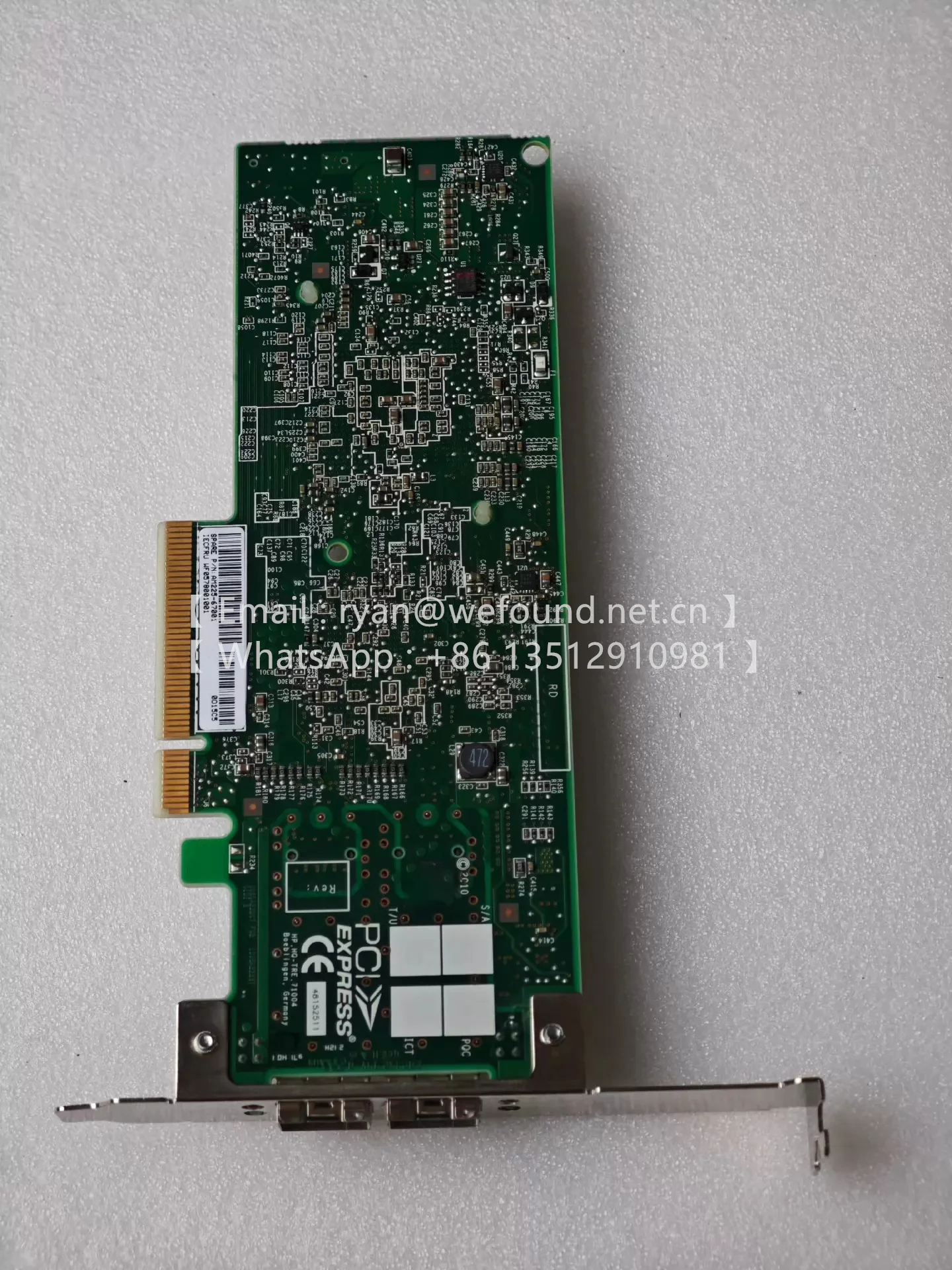 AM225-67001 AM225A 10GBE-SFP 2-PORT PCIE HOST BUS ADAPTER AM225-60001