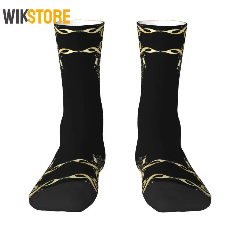 Fashion Music Notes Piano Men Women Male Hip Hop Happy Crew Socks Unisex Fun Dress Socks Non-Slip Running Sport Socks