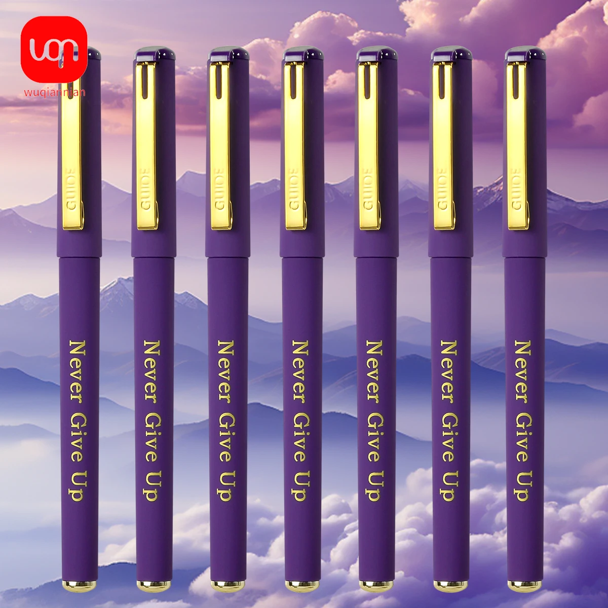 Writing Luxury Glitter Funny Pen Ink Kawaii Supplies Study Accessories School Teacher Gift Purple Pens WithLetters School Stuff