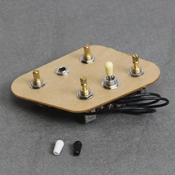 FLEOR Prewired Guitar Wiring Harness 2T2V 3-Way Switch Push-Push Pots 500K with Coil Split for SG Electric Guitar