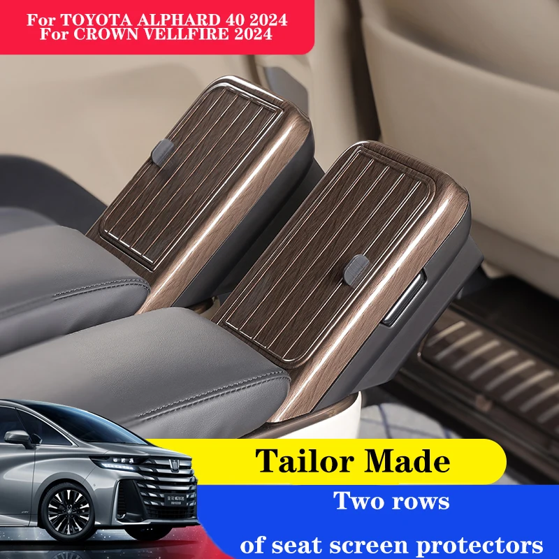 

For ALPHARD 40 VELLFIRE 40 Series 2024 Middle Row Seat Control Panel Refit Mobile Phone Protective Cover Storage Box Trim