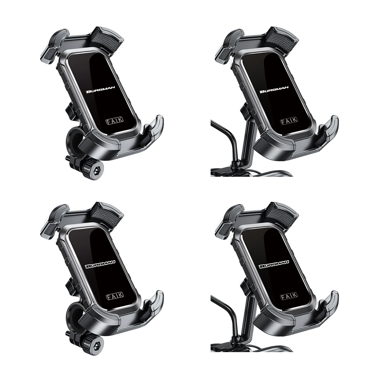 For SUZUKI Burgman 400 650 125 AN400 AN650 AN SKYWAVE 400 Accessories Motorcycle Handlebar Mobile Phone Holder GPS Stand Bracket