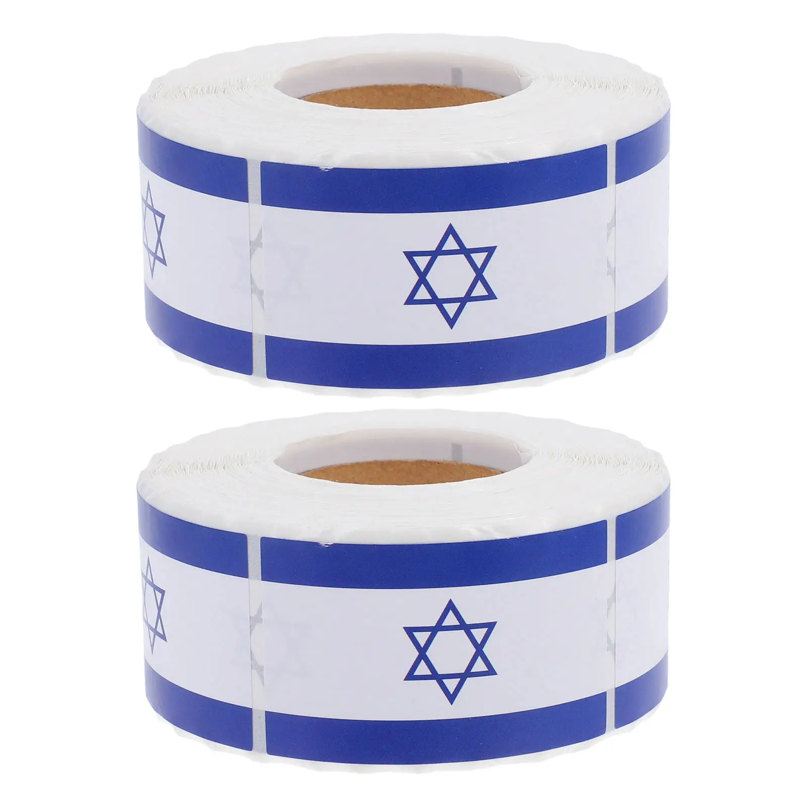 

2 Rolls Flag Sticker Self-Adhesive Labels 50x30mm Removable Flag Labels Laptop Water Bottle Car Scrapbook Planner Journal