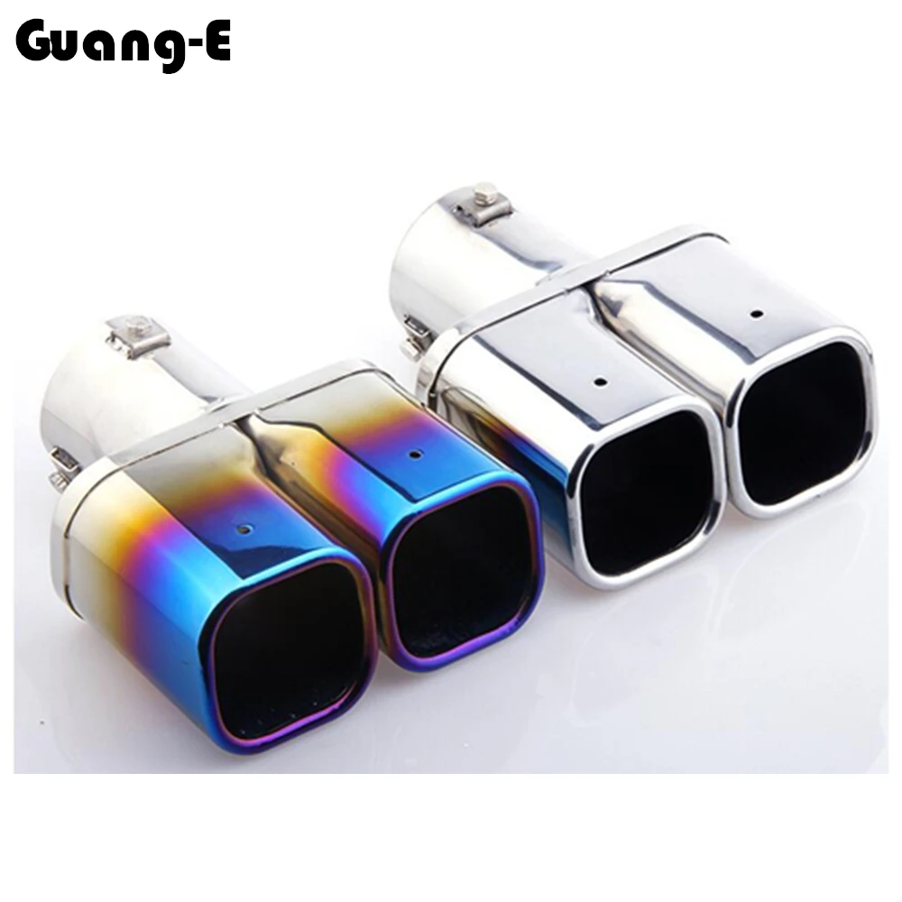 For Hyundai Tucson 2015 2016 2017 2018 Car Frame Muffler Exterior End Pipe Dedicate Stainless Steel Exhaust Tip Tail Outlet 1pcs