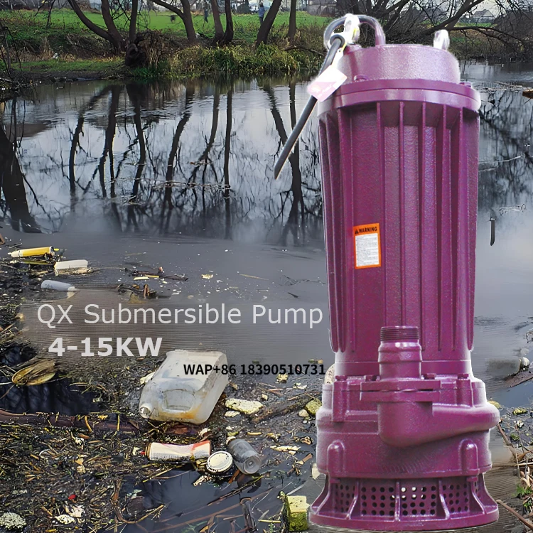ZHELI 100m Head 11kw Wastewater Treatment Submersible Pump High Performance Non Clogging Automotive Industry Submersible Pump
