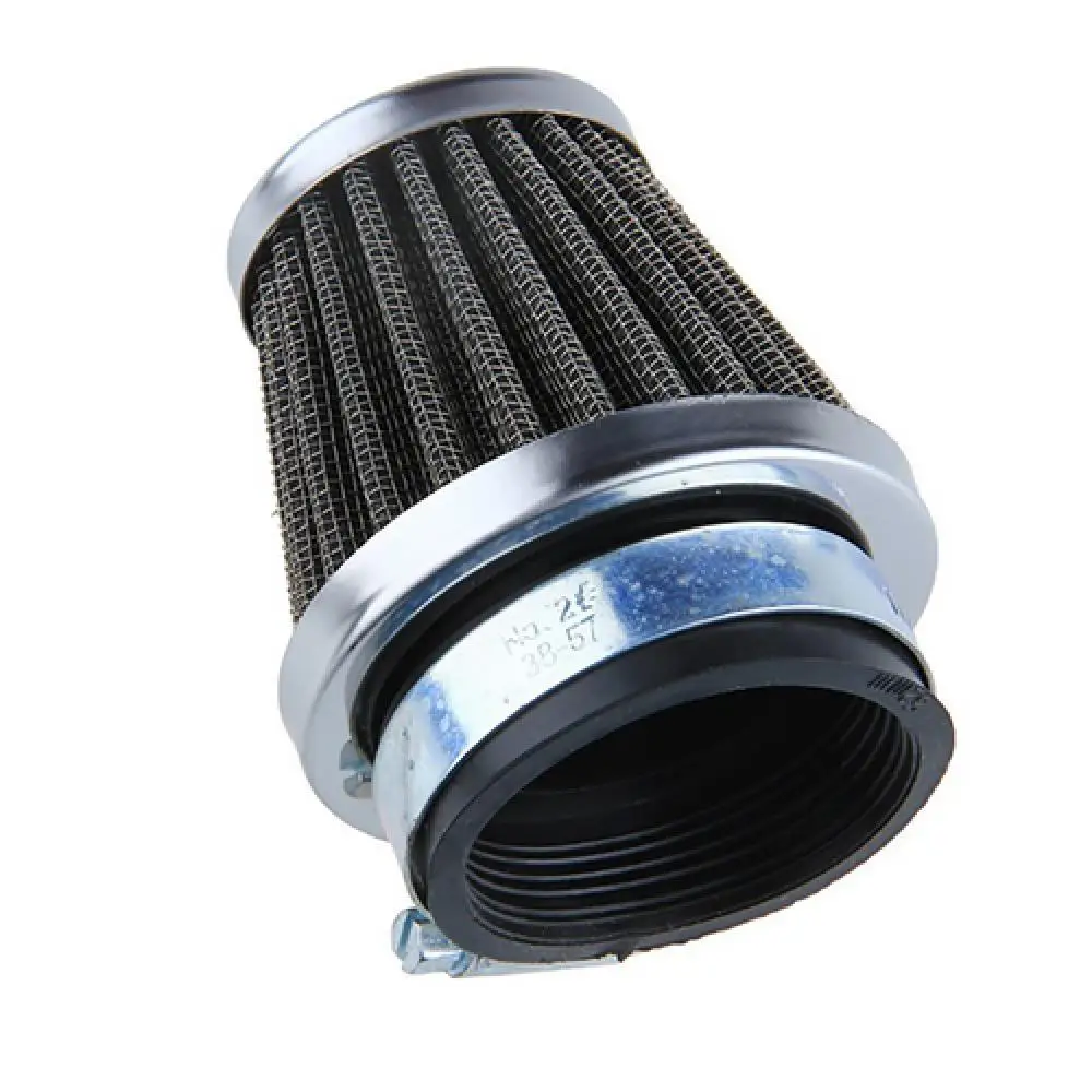 Universal 35mm-60mm Air Filter Motorcycle Accessories Oval Metallic Clamp-on Refit Intake Funnel Air Filter