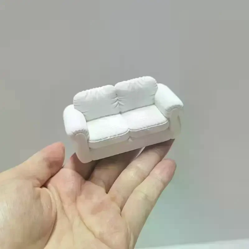 Sofa Model, Dollhouse Living Room Furniture Accessory, Photography Prop And Decorative Ornament Miniature