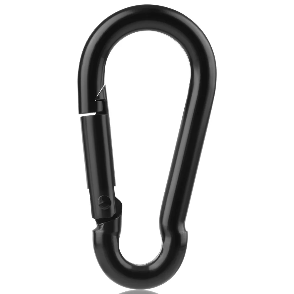 6Pcs/pack 304 Stainless Steel 40-60mm Multifunctional Spring Snap Carabiner Quick Link Lock Ring Hook Jewelry Accessories