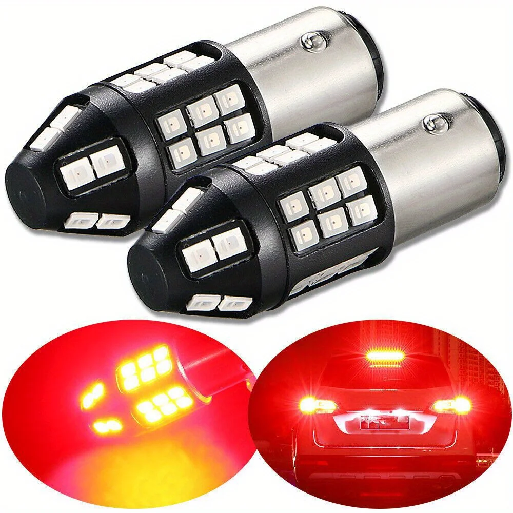 High Quality 1157 Red Led Strobe Flashing 5 Times Brake Blinking Light Warning