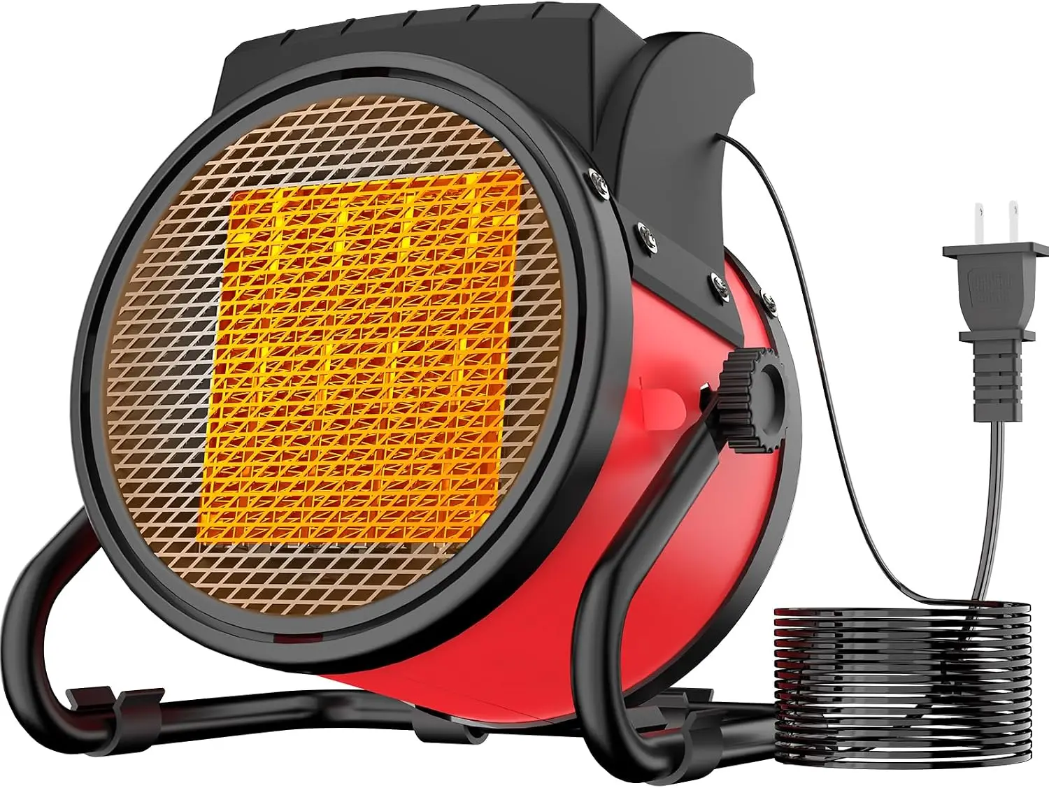 1500W Electric Patio Heater, Outdoor Space Heater with 3-Second PTC Fast Heating, 3 Modes, Overheat Protection, Red, for Deck, Patio, Garage and Greenhouse