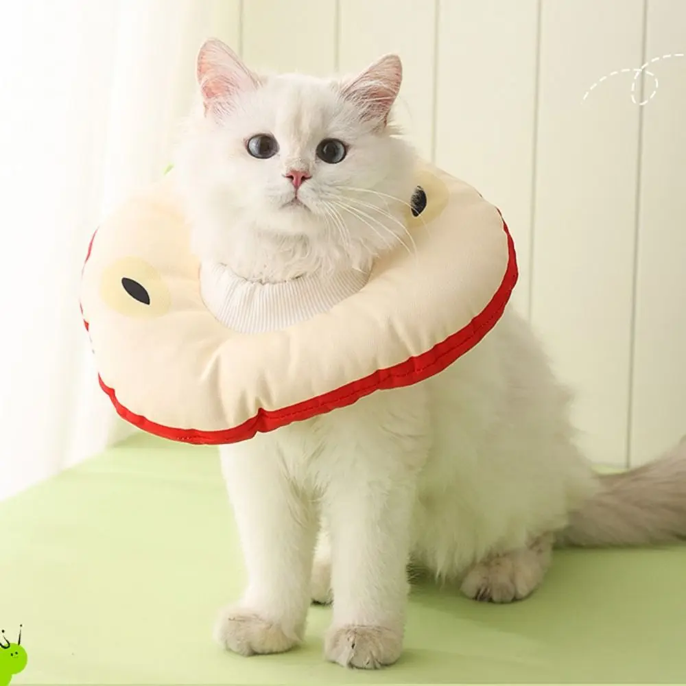 

Cartoon Cat Elizabeth Circle Adjustable Soft Pet Protective Cone Waterproof Breathable Pet Elizabeth Collar Anti-Bite Protection