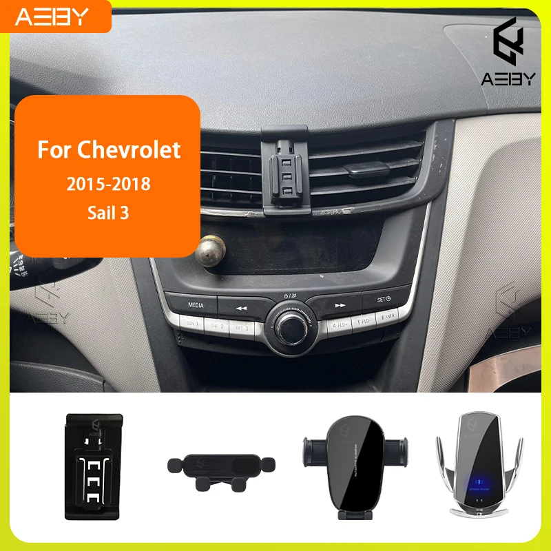 Für Chevrolet Sail 3 2015-2018 Handyhalterung Auto-Mobiltelefon-Halterung Spezielle Fixierte Halterung Basis Kabellose Ladestation Innenraum