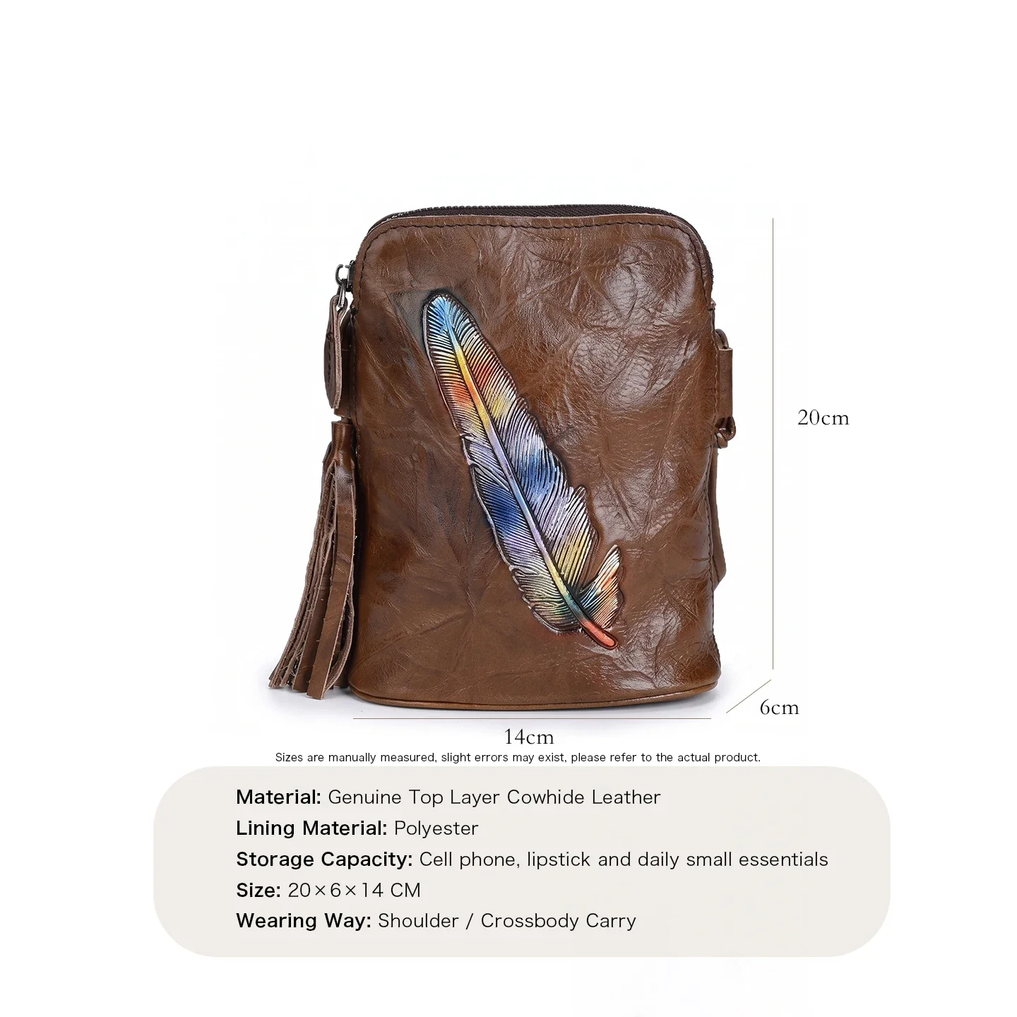 Women Mini Genuine Cowhide Crossbody Shoulder Bag High End Original Designer Small Purse Daily Bag For Phone Lipstick Keys Bags view 3