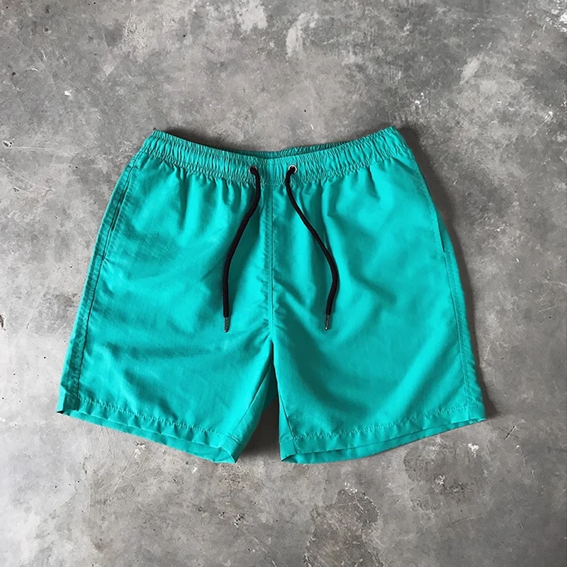 Short largo reto com cordão masculino, bolso solto, calça de rua de ginástica, calça respirável, praia de treino, moda americana, verão casual