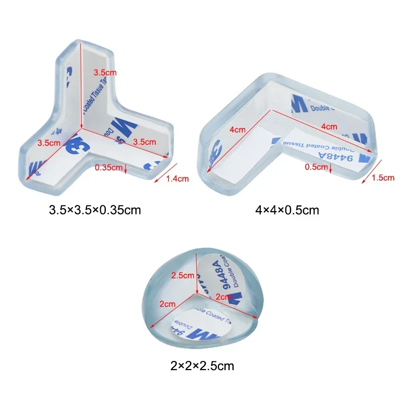 10pcs Baby Safety Corner Silicone Protector Table Soft Transparent Children Anti Collision Corner Edge Protection Guards