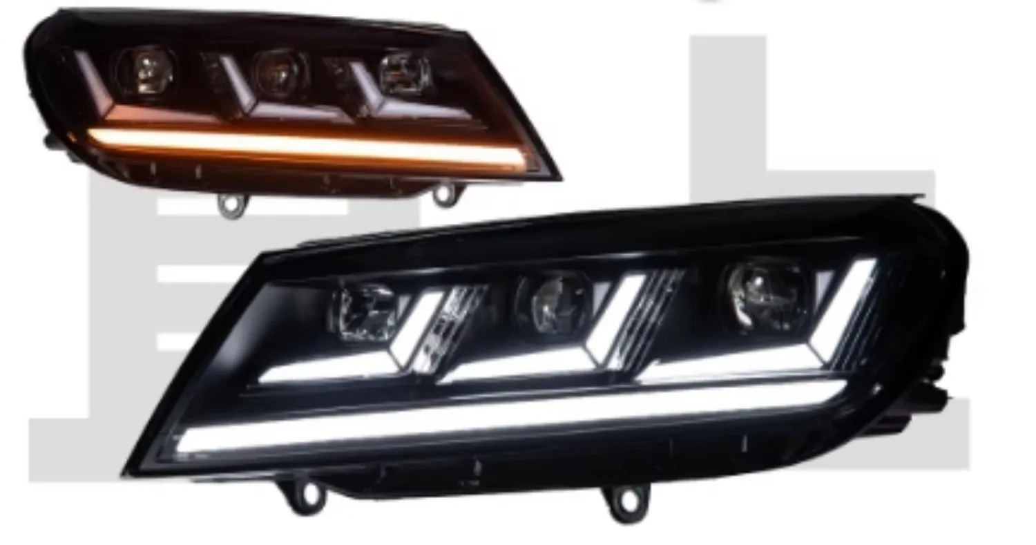 

Car Led Headlight for Volkswagen Touareg 16-18 modified 2025 Daytime Running DRL Head Lamp Low High Beam Turn signal