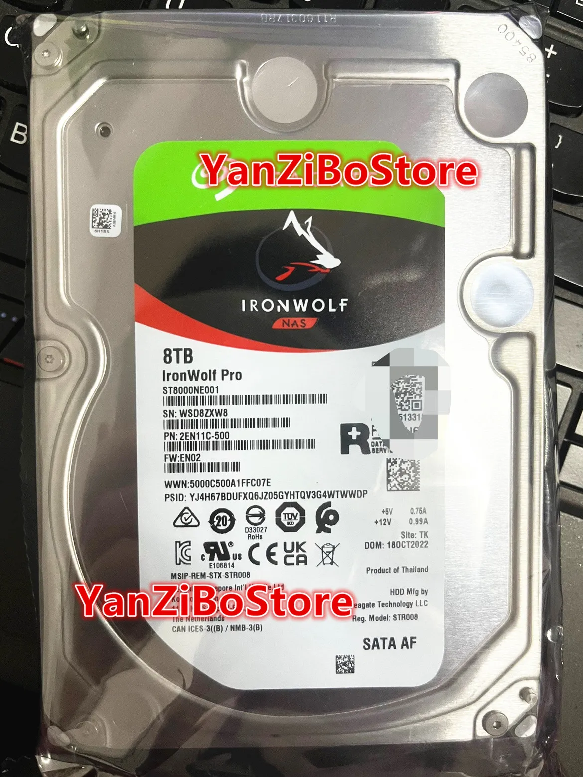 FOR Seagate ST8000NE001 IronWolf Pro NAS 7200 RPM 256MB Cache CMR SATA 6.0Gb/s 3.5