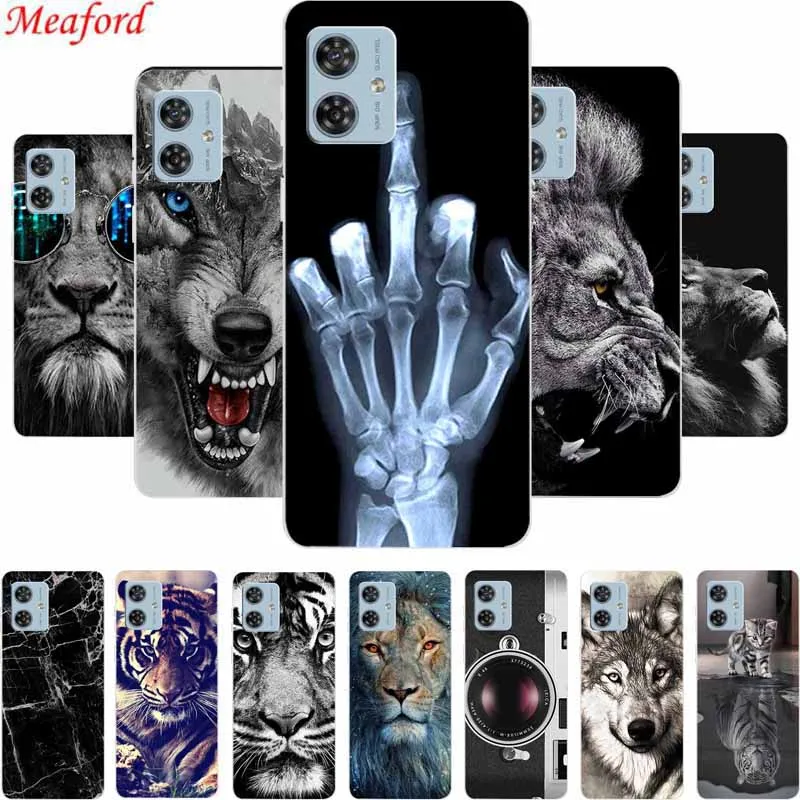 Funda de teléfono para Motorola Moto G54 5G, Funda trasera de 6,5 ", Funda suave de silicona TPU transparente para Motorola G54, Funda G 54